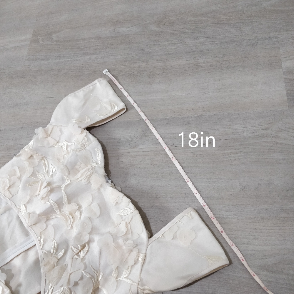 Prom dress custom cream floral JANE.X Emma - Picture 11 of 17